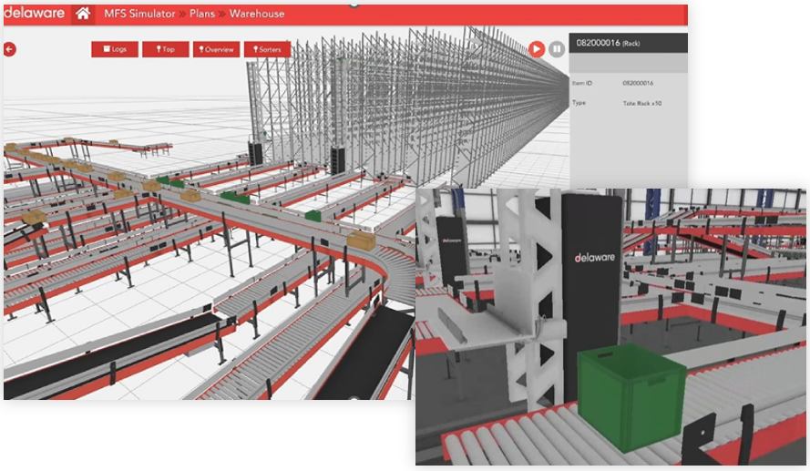 Example of our 3D warehouse model